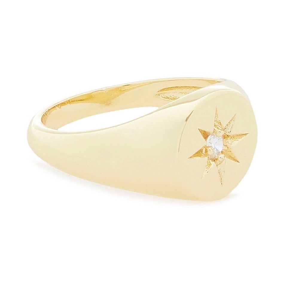 SHASHI Gold Star Ring